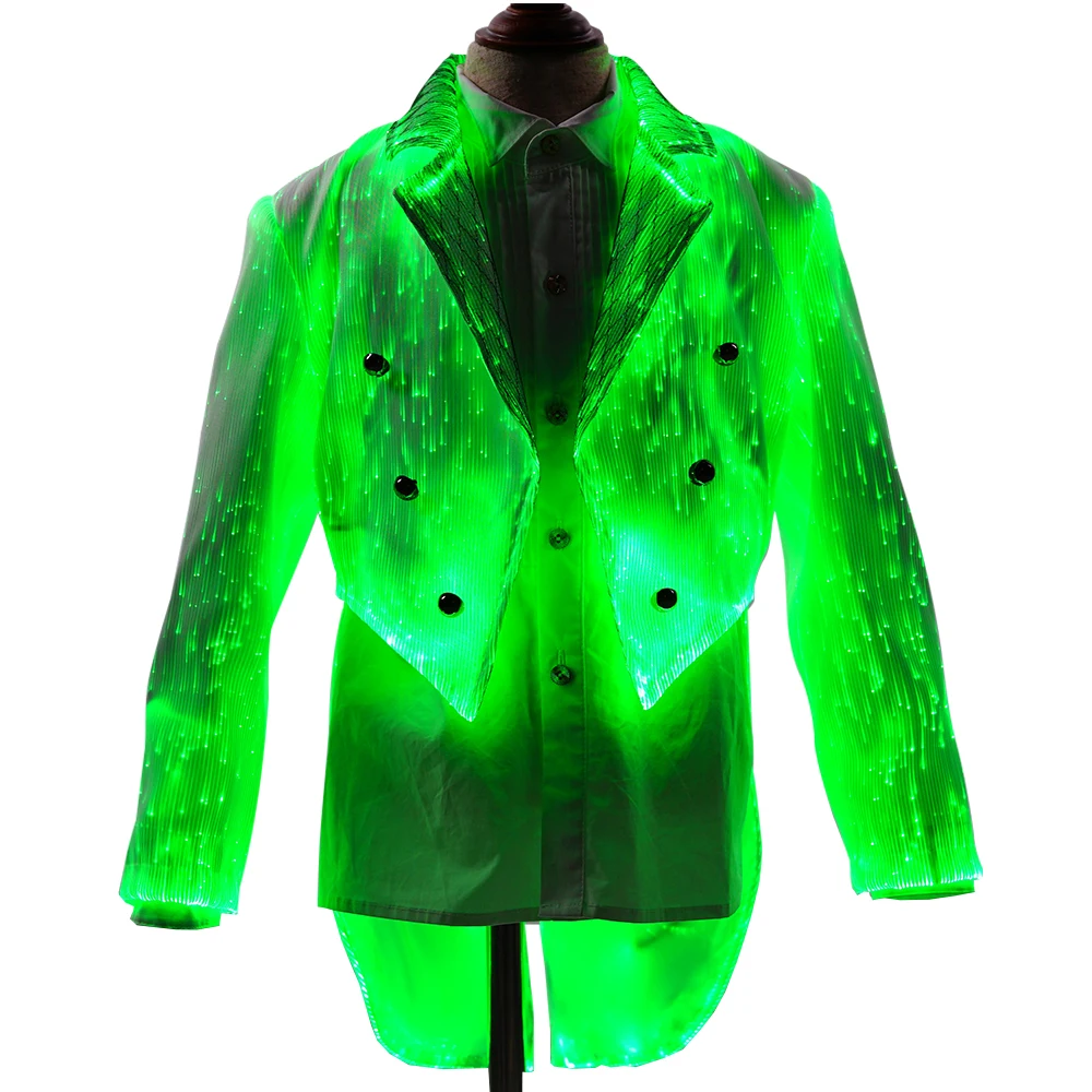 2019 Новое поступление, модный светодиодный светящийся Детский костюм из волоконно-оптической ткани, белый свадебный костюм, смокинг для мальчиков boby