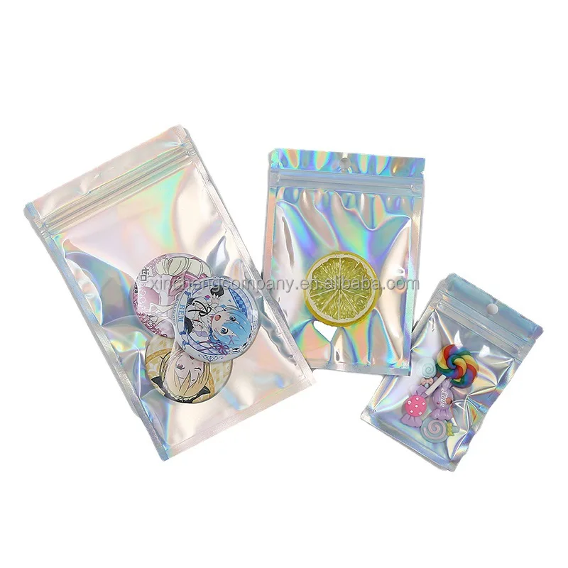 Белая прозрачная самоуплотняющая пластиковая упаковка для розничной упаковки полиэтиленовый пакет с замком на молнии отверстием