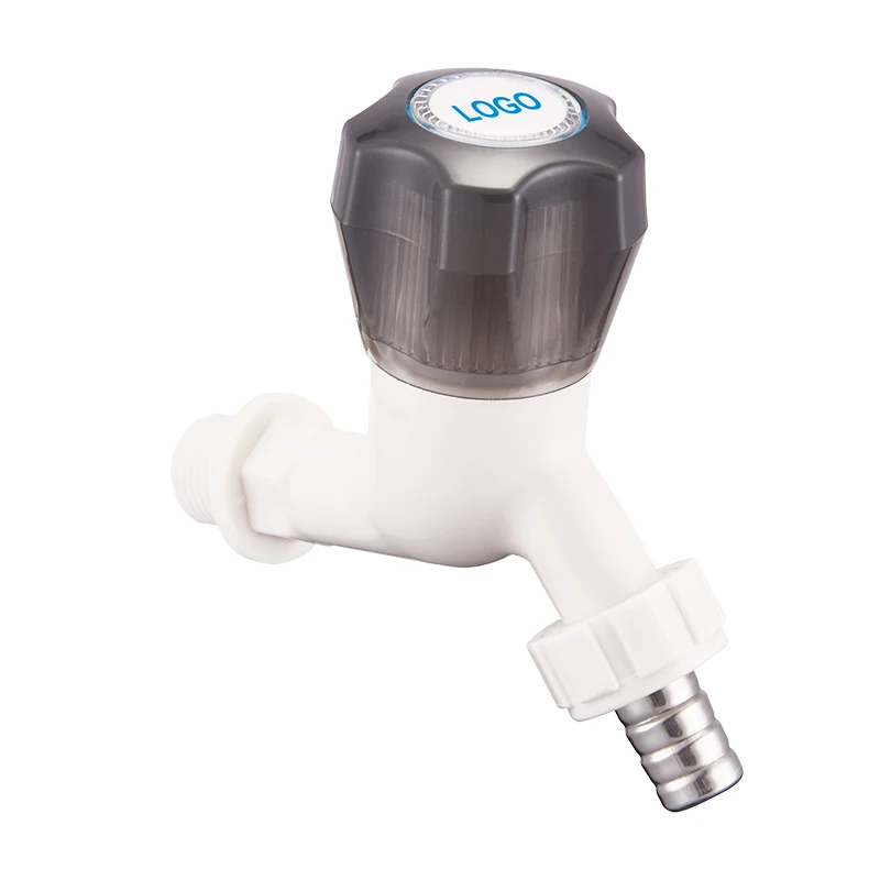 Modern Single-Function ABS Plastic Faucet with Extended Thread Wall-Mounted Single-Hole Installation for Bathroom Kitchen Use