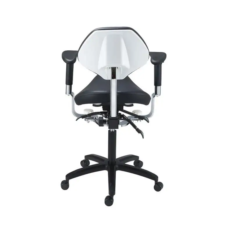 Ergonomic Dental Chair with Adjustable Backrest for Hospitals Aluminum Alloy Dental Chairs Dentist Stool Saddle Seat Chair