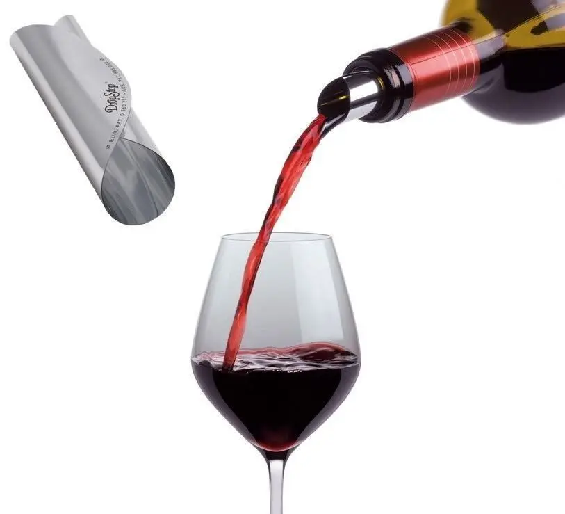 Best Seller Personalized Customized aluminum Stop Drop Foil Wine Pourer For Wine Gifts