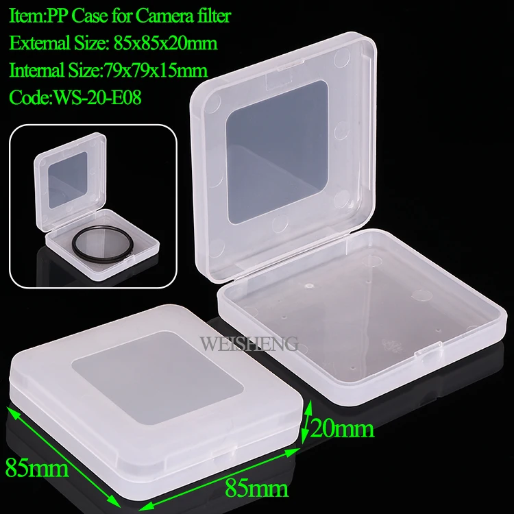 WEISHENG Plastic Filter Camera Box Wallet Holder Filter Storage Case Up to 95mm Camera Filter Container For SONY Fujifilm
