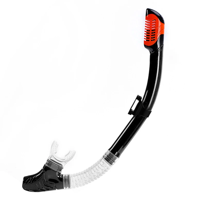 Silicone PVC Diving Snorkel Breathing Tube Dry Top Freediving Snorkel For Underwater Sea Snorkeling