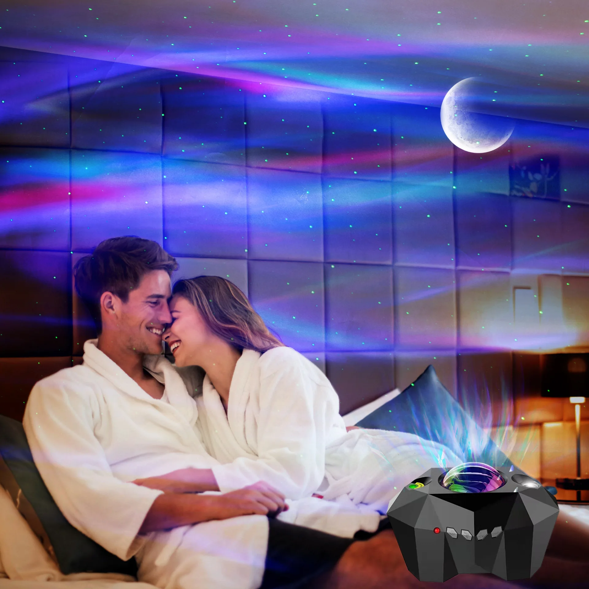Colorlife Star Projector Night Light Starry Projector Light, Laser Sky Projector Music Speaker