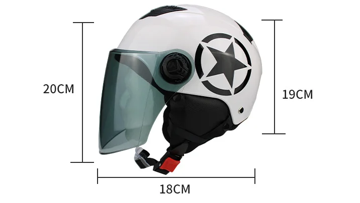 High Quality Half Face Helmets EPS Lined Ear Guards Motorcycle Helmets From Professional Motorcycle Helmet Manufactures
