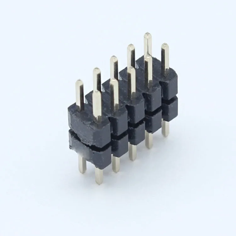  2 мм Шаг латунный штыревой разъем 4Pin 3 9 10 50 128 контактный 8 P 6 Pcb двухрядный прямой питания