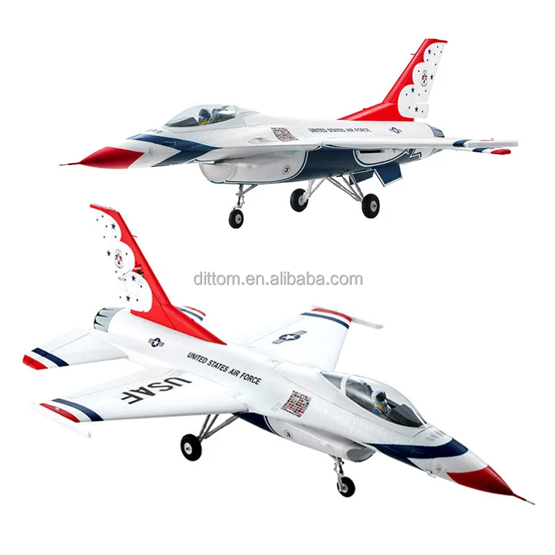 FMS 146PGY F-16 Fighting Thunder Bird EDF Rc Jet Fighter PNP 6CH 2.4G Rc Foam Uinted States Air Force Fighting Aircraft Model