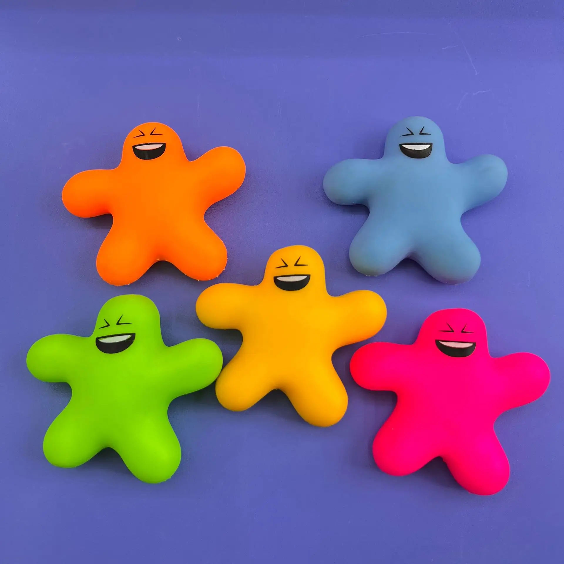 Creative Cartoon Emoticons Flour Figurines TPR Soft Rubber Relief Balls Funny Versatile Emoticon Relief Toys 12 Sets