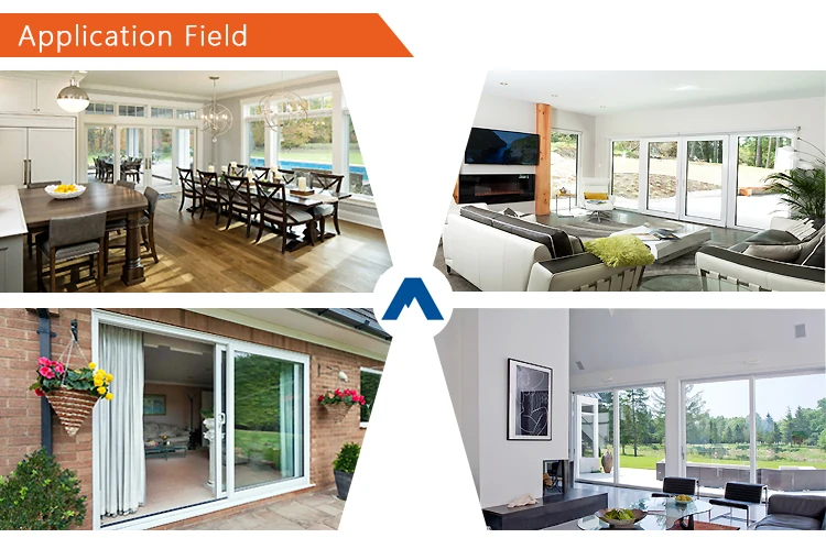 ALPES Modern Design Double Glazed PVC Window Waterproof Outdoor UPVC Sliding Vinyl Windows with Nylon Netting Finished Surface