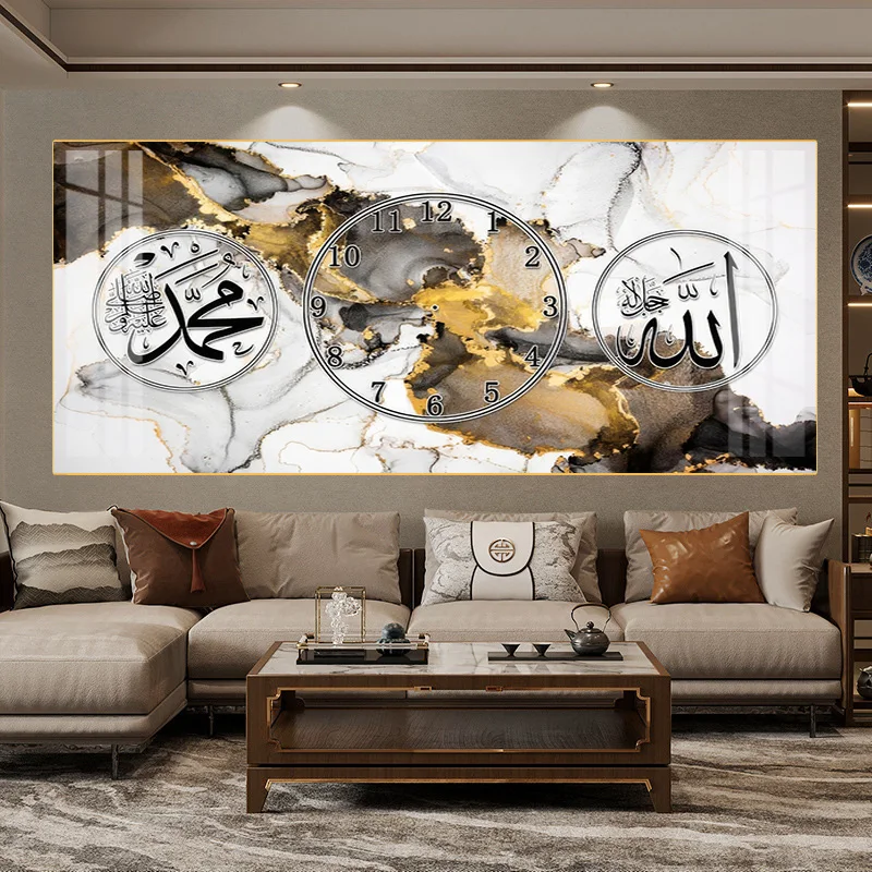 Home Decoration Arabic Calligraphy Muslim Verses Quran Canvas Painting Modern Islamic Wall Art Allah Painting