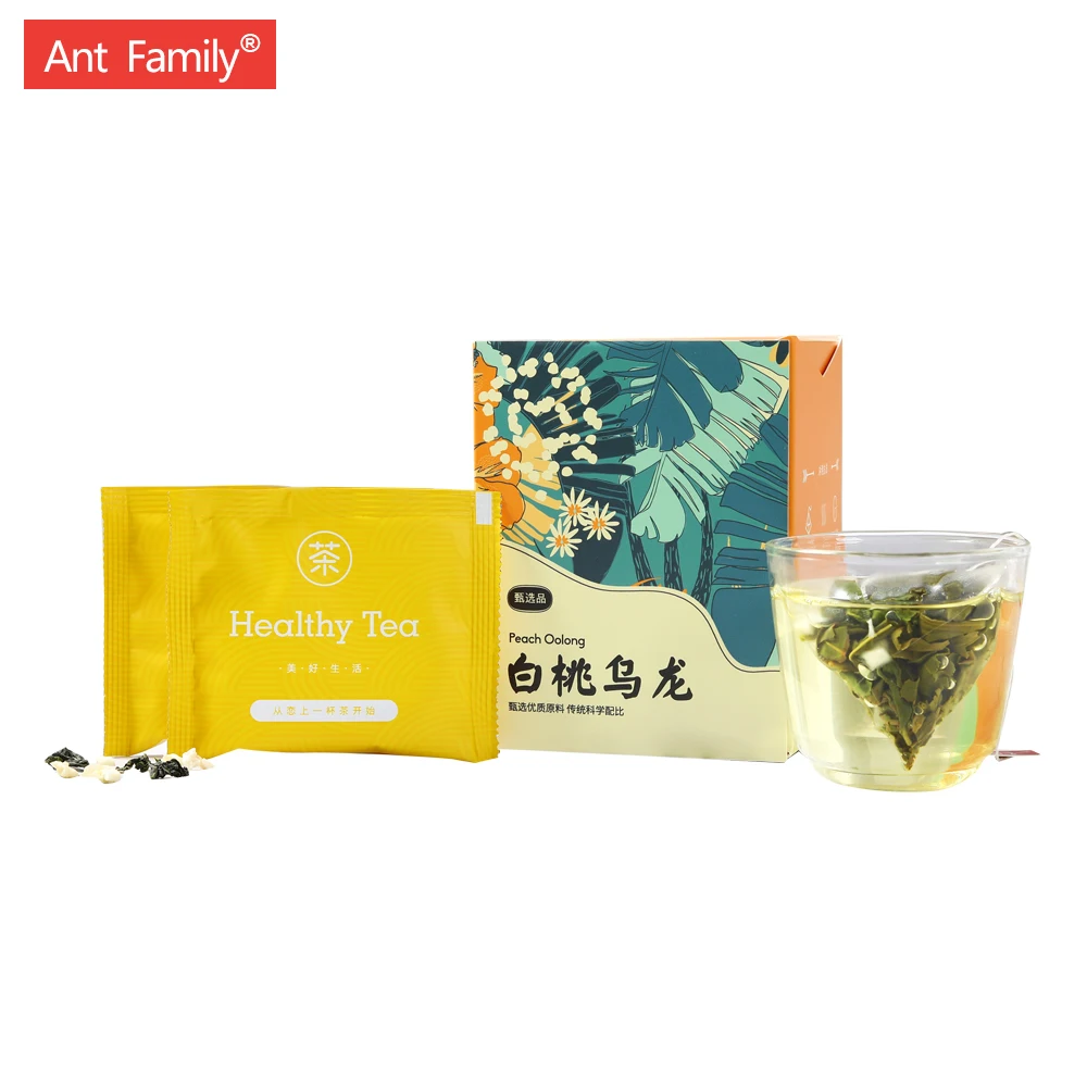 OEM Service Flat Tummy Tea White Peach Oolong Tea Flavor Blended Tea