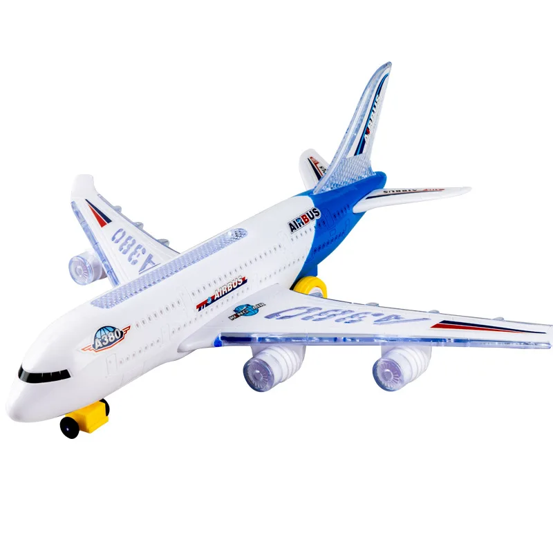 Customizable Electric Universal Aircraft Toy Model Plane with 3D Lights Airplane Toys for Kids W248-19 29cm