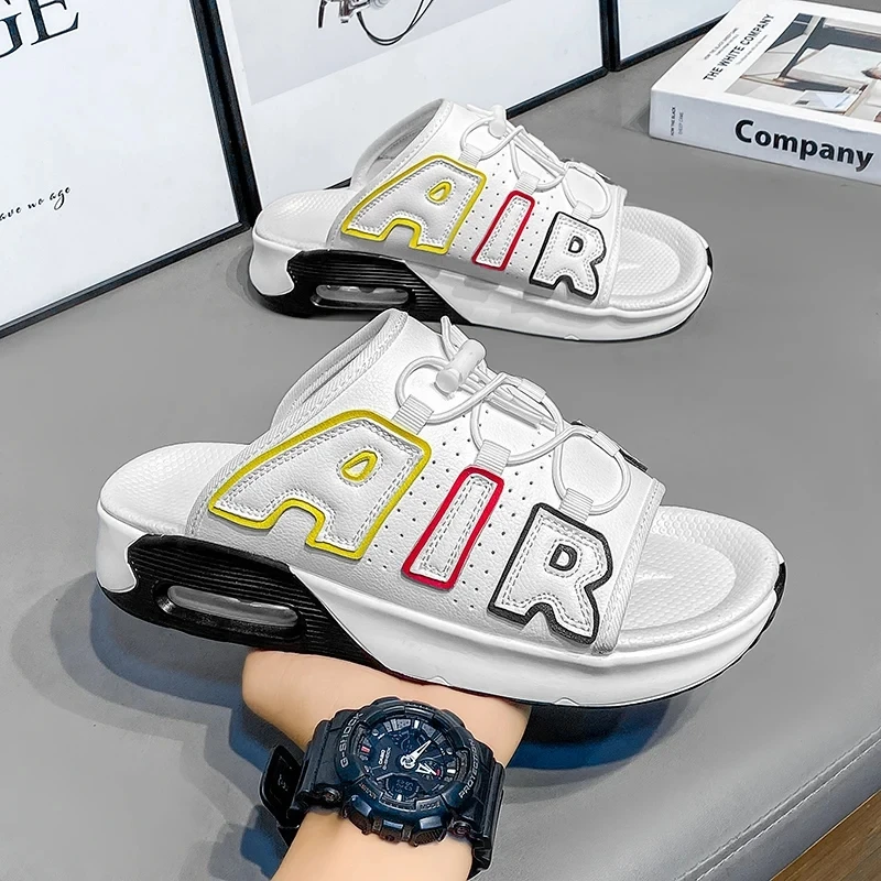 Мужские Нескользящие сандалии из искусственной кожи с Size39-44