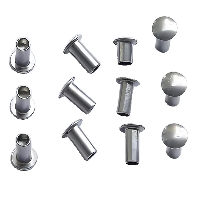 Custom threaded rivets CNC Machining Part Stainless Steel/Aluminum/Brass solid galvanize leather rivets CNC Milling Part Service