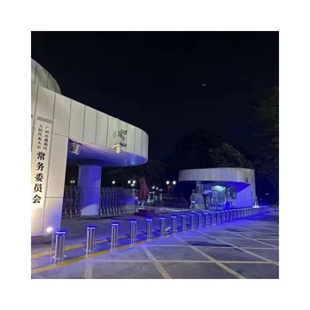 Hydraulic Rising Bollard Barrier Traffic LED Column Blocker Steel and Stainless Steel Material for Parking Lot Use