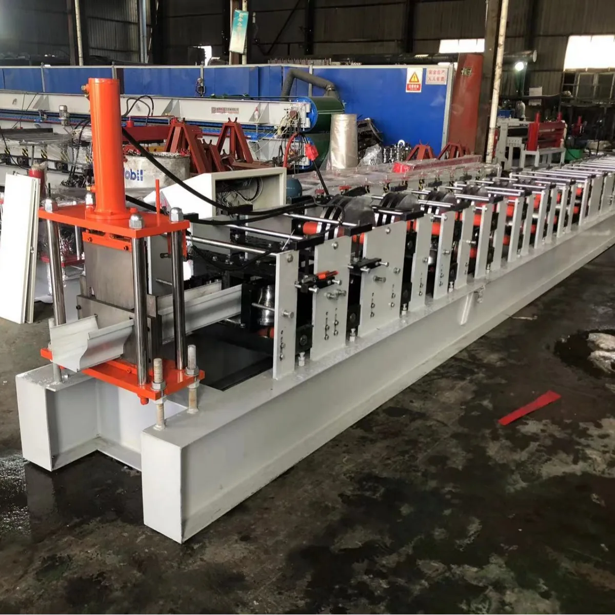 used metal roof seamless rainwater gutter manufacturing machine