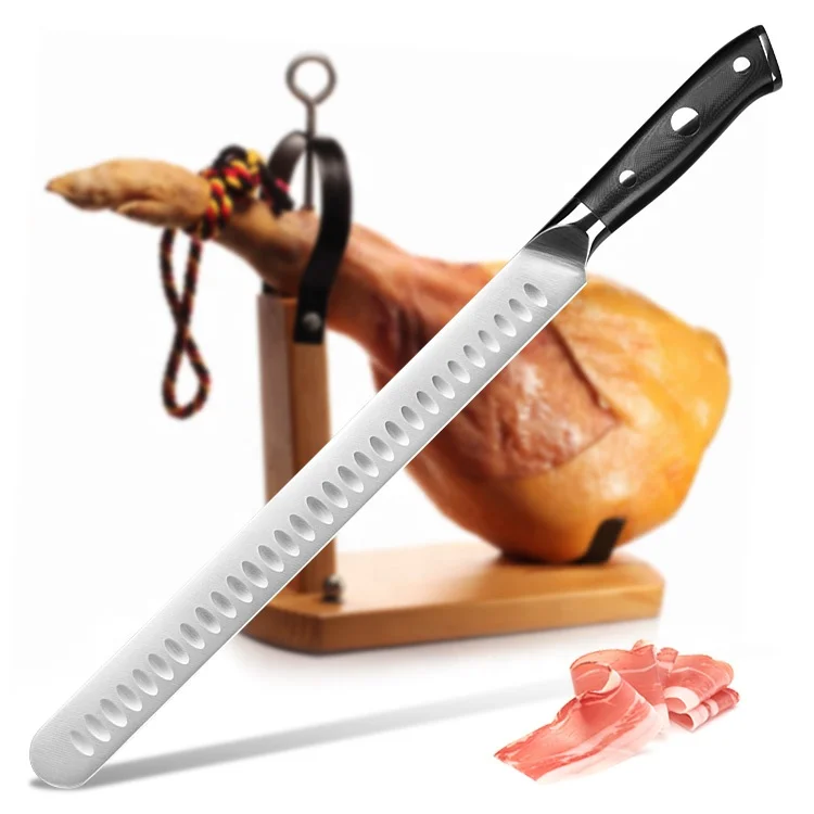 Premium 12-inch German Steel Ham Knife Carving Slicing Knife - Dynasty Series