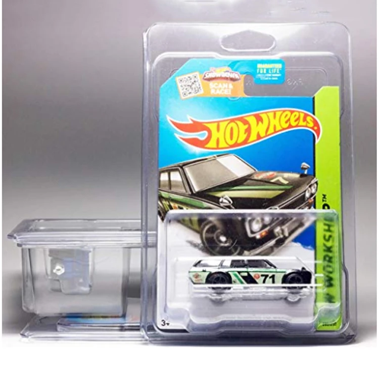 Clear Plastic Clamshell Card Stackable Trays PET Hot Wheels Blister Packaging