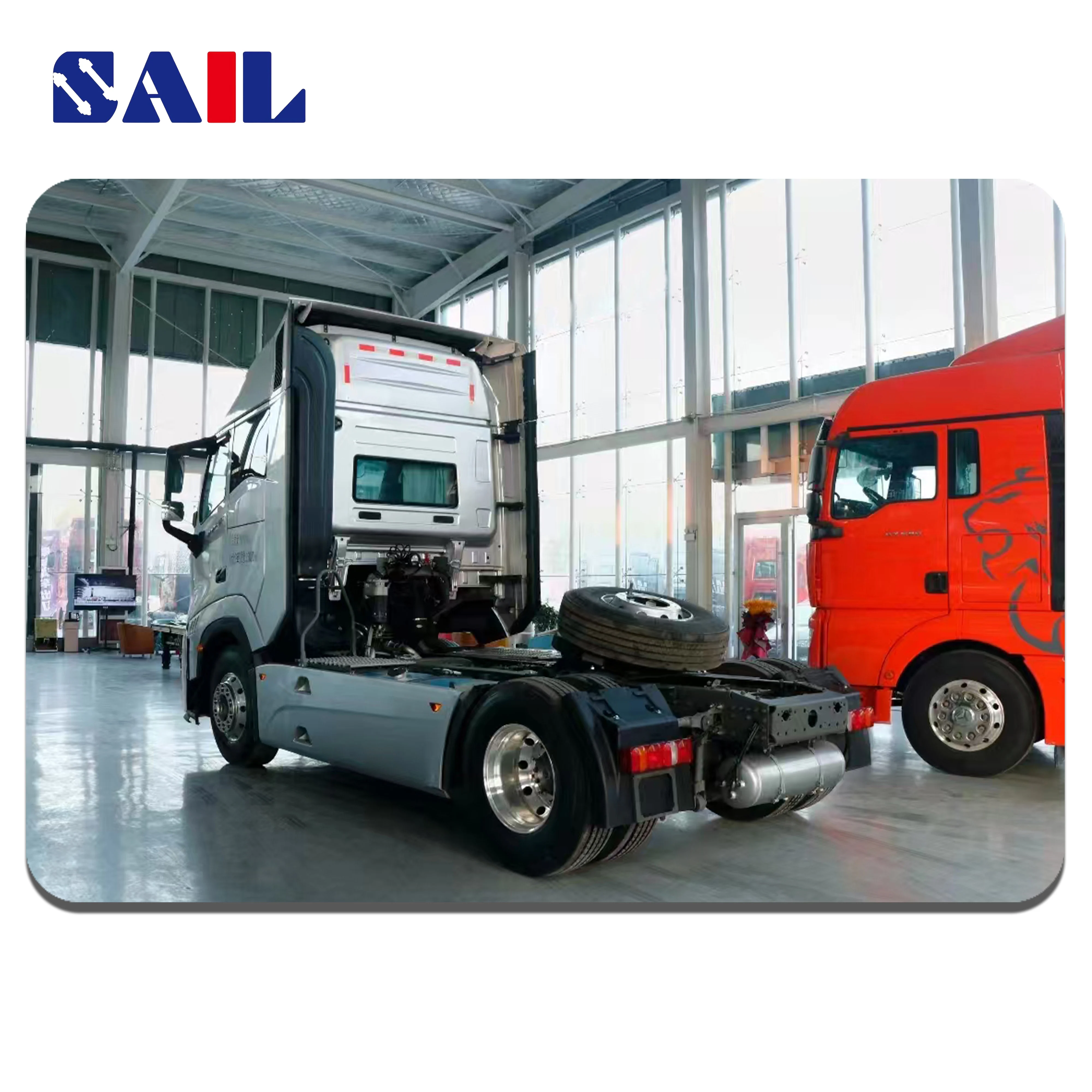 SAIL Utilized HOWO  Tractor Semi Trailer Truck Head 370hp Tractor Truck for Sale