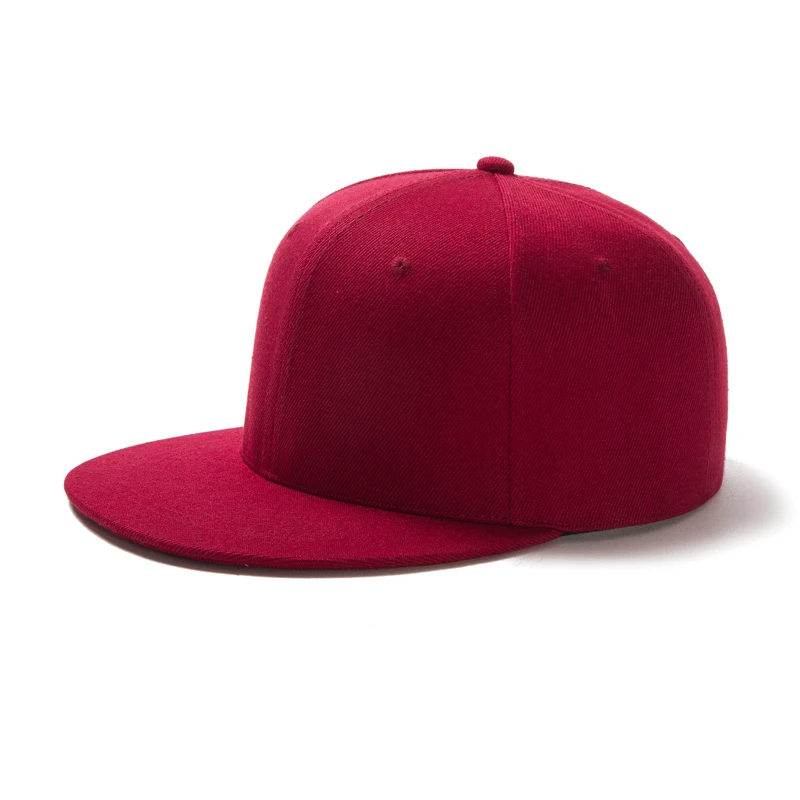 snapback men flat bill baseball cap solid hip hop grandpa 5panel cap snapback monopoly