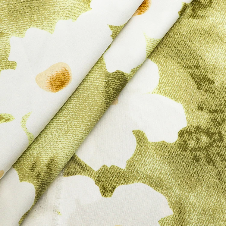 98 Polyester 2 spandex printed 100D four way stretch spandex woven custom fabric swim