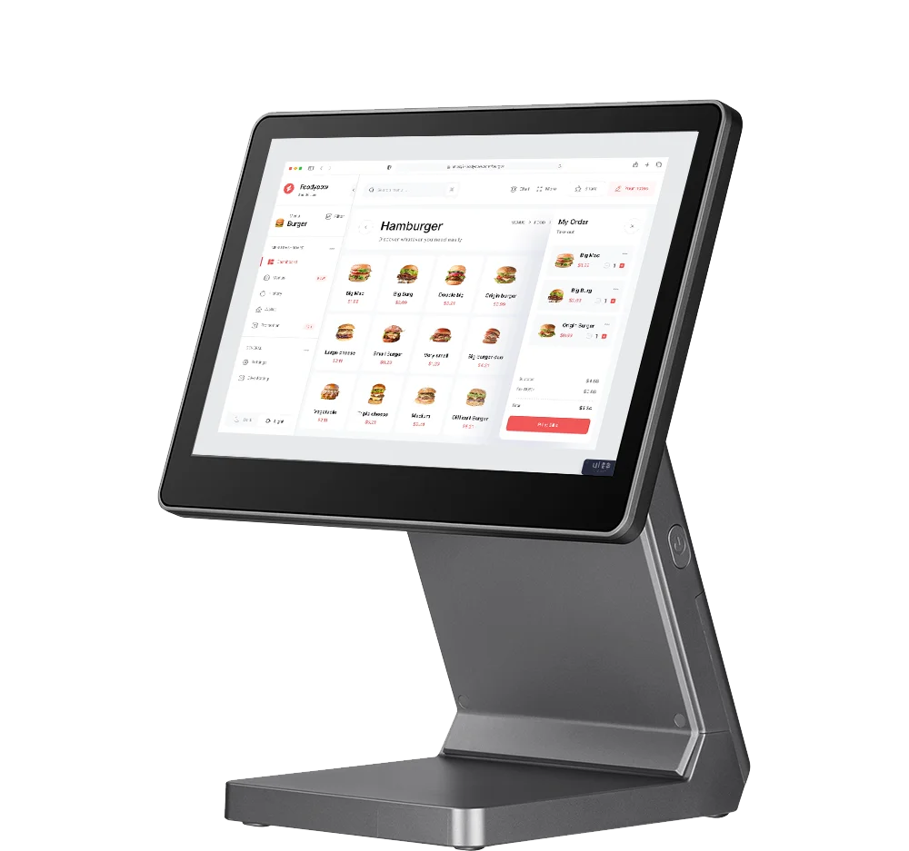 11 6 дюймов емкостный сенсорный экран POS терминал Android система с QR-кодом сканер