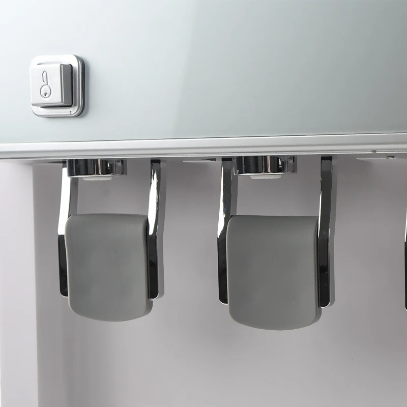 Home office kitchen desktop water cooler hot&cold &normal POU water dispenser in silver and black color