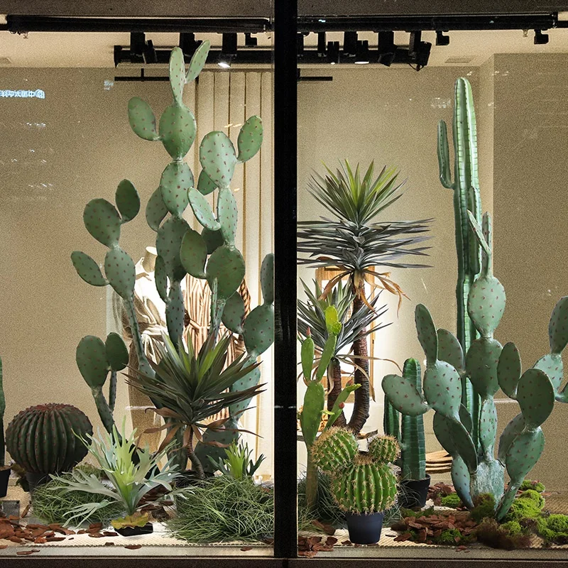 Wholesale Plastic Plantas House Decor Large Artificial Cactus Artificial Bonsai Plant Artificial Plants And Flowers