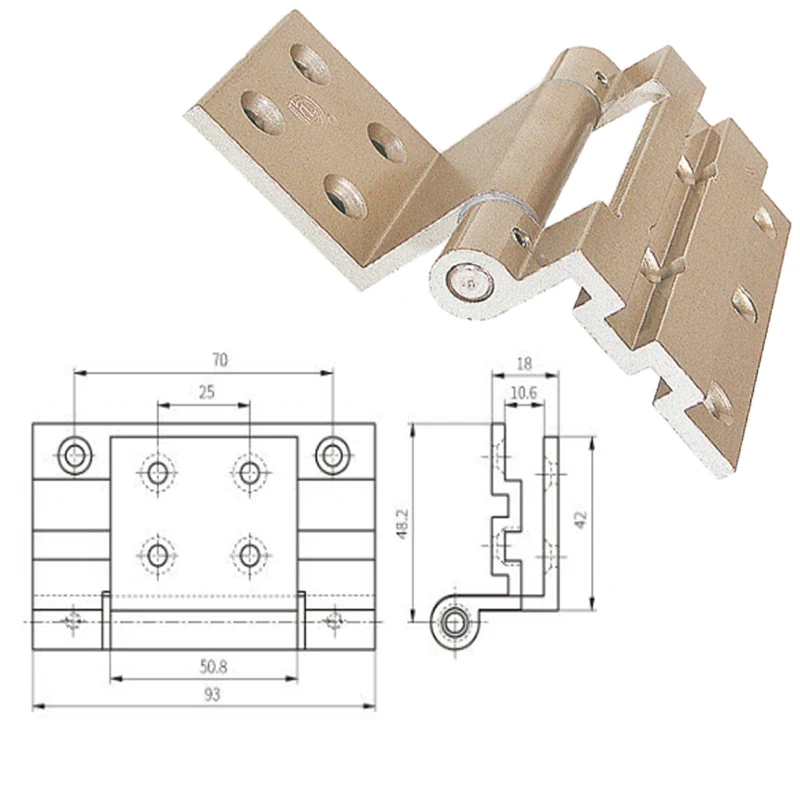 High quality aluminum alloy high load bearing adjustable hinge door hinge window hinge for casement window and door
