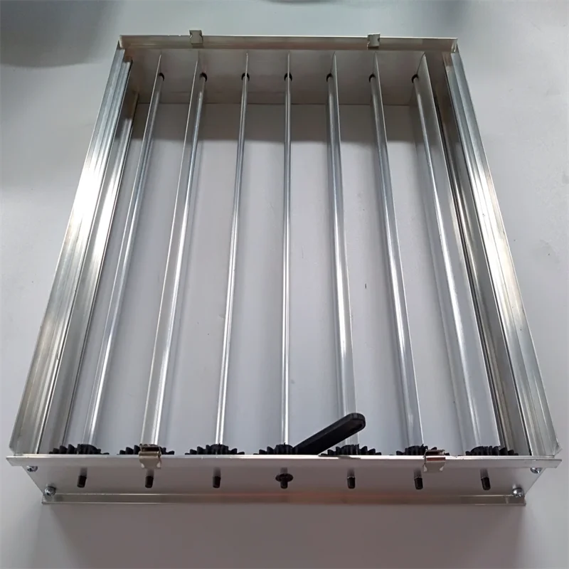 Air duct supply air diffuser damper aluminum adjustable gear control opposed blade damper