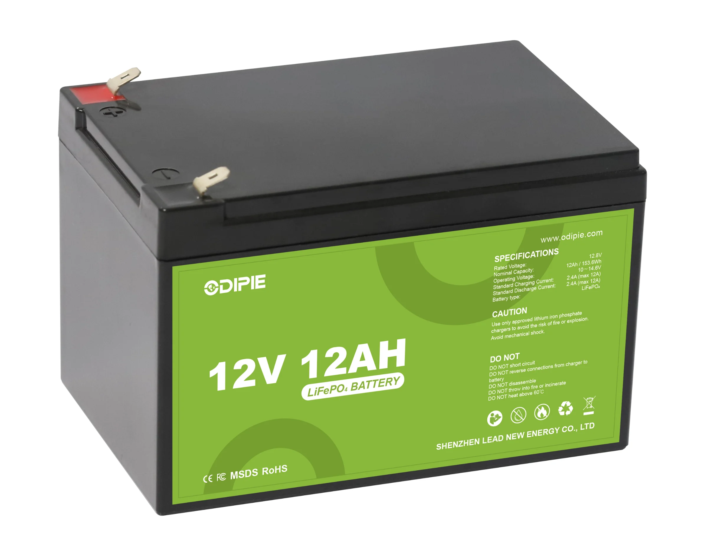 Аккумулятор Odipie LiFePo4 12 В 12AH 50Ah 100Ah 200Ah 400Ah Bluetooth IP65 домашняя система хранения энергии 400ah lifepo4 батарея