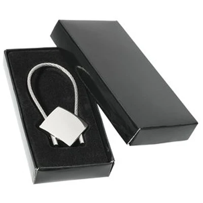 Customized Square Perspective Keychain key ring tag key tag chain