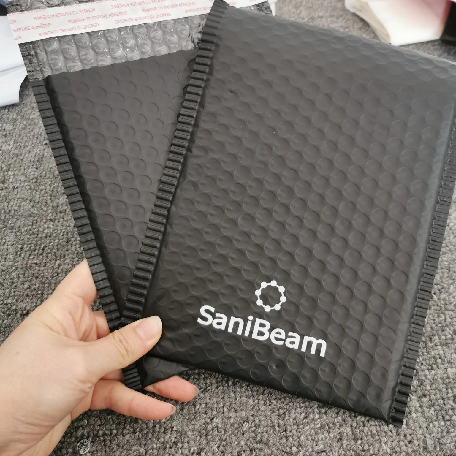 Bubble protection express bag custom compost able mailing bags printing envelope package poly mailer with handle