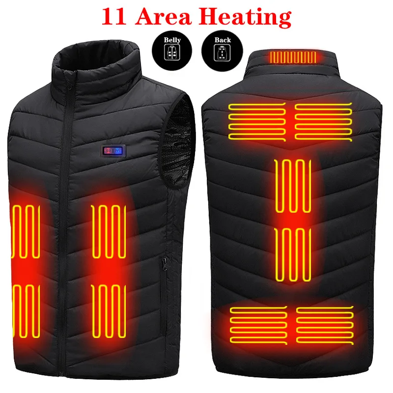 Winter Women Men USB Rechargeable Lightweight Heating Areas Jacket Vest Outdoor Heated Waistcoat Thermal Clothing Supplier