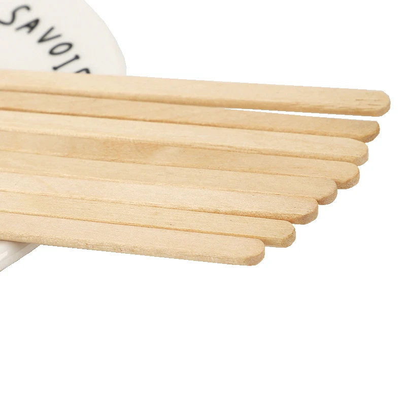 Disposable Stir Sticks For Coffee And Cocktail Bulk Birch Wooden Stirring Stick Paper Wrapped Coffee Stirrers