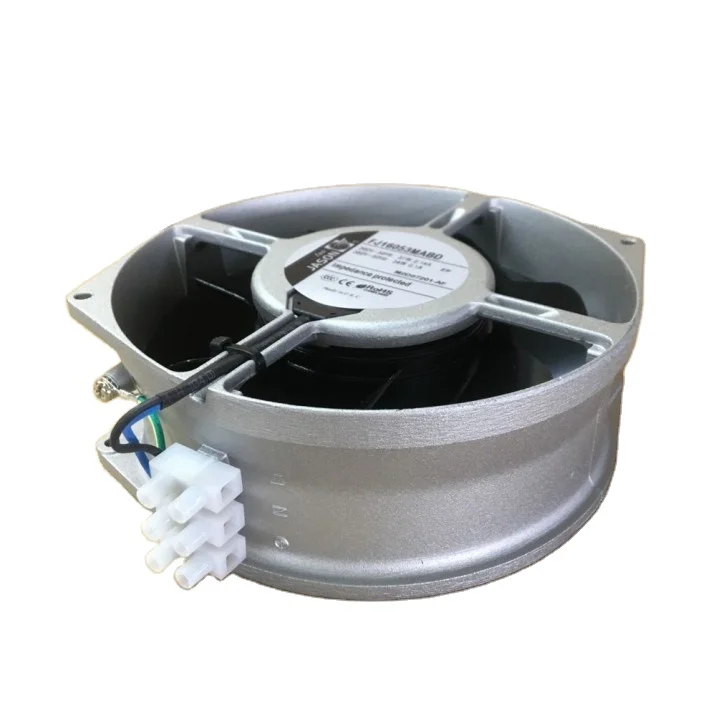 Jasonfan brand 220V 230V AC 172mm 150mm 55mm 224CFM oval metal blade axial cooling fan