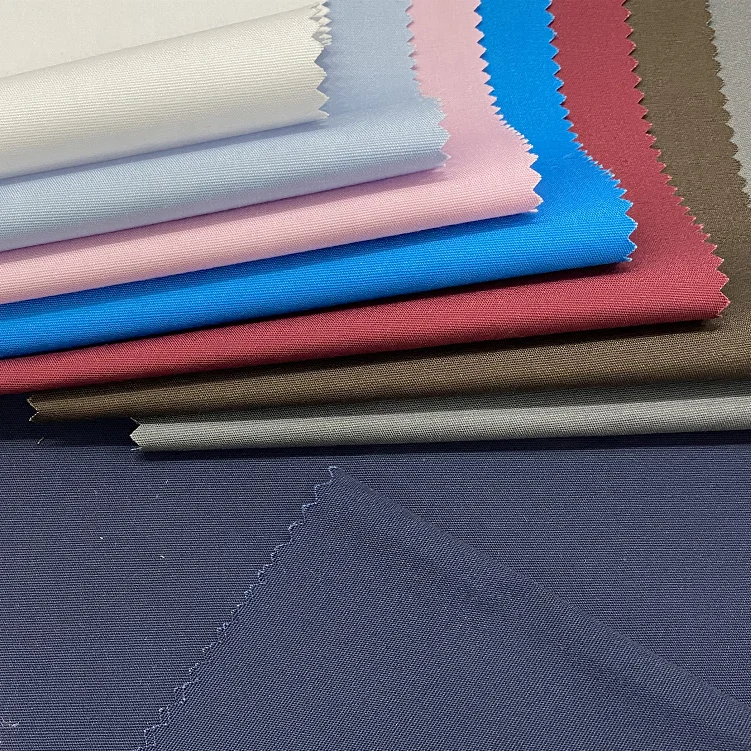 Fashionable Soft Plain 65% Polyester 35% Cotton Poplin Fabric Blend Fabric Polyester Cotton White Nurse Uniform Fabric
