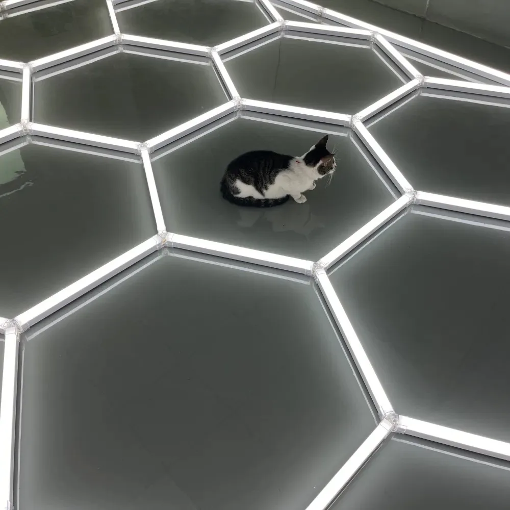 Rgb Hexagonal Light Bedside Wall Lamp Gaming Ambient Smart Honeycomb Illumination Pick up Rhythm Light
