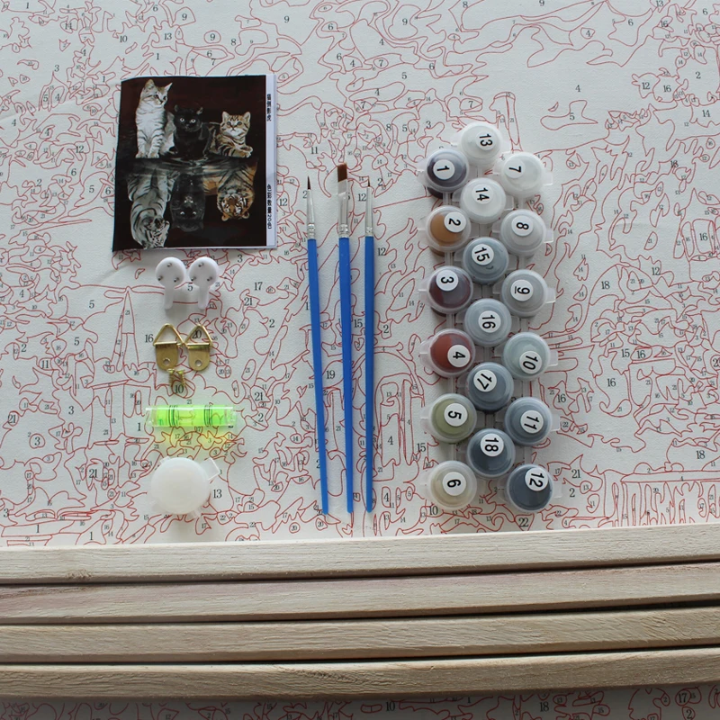 ROYALDREAM Fairy unicorn dropshipping custom with frame cartoon acrylic painting by numbers color paint for adults kids