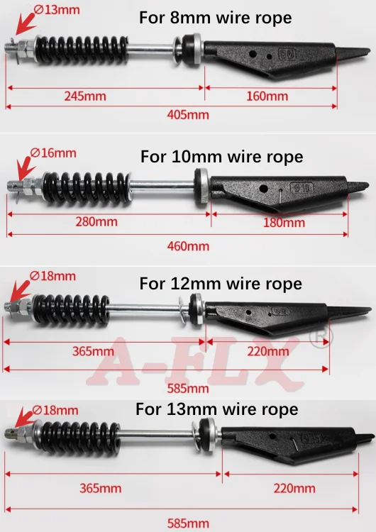 Elevator Steel Spring Rope Fastener Fastening Attachment 8mm/10mm/12mm/13mm