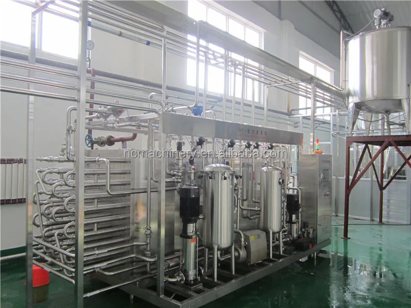 Industrial use 1000L/H tube type yoghurt pasteurizer machine