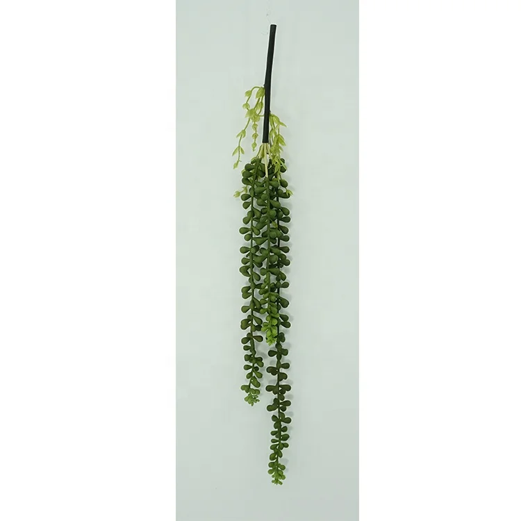 Оптовая продажа искусственные растения Senecio Rowleyanus 50 см мягкие пластиковые ПВХ-ягоды подвесное растение для