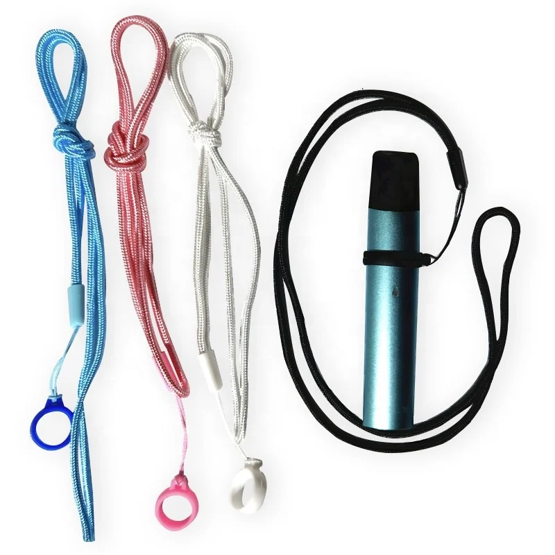 2 Pieces round  Anti-Lost Necklace Lanyard vape with Anti-Slip Silicone Rubber Rings for vape