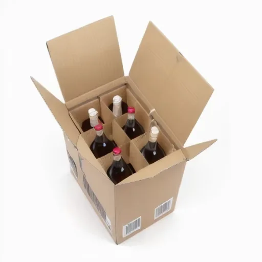 Wholesale 6 Bottles Red Wine Packaging Carton Box Custom Printed Shipping Whiskey Beer Corrugated Carton