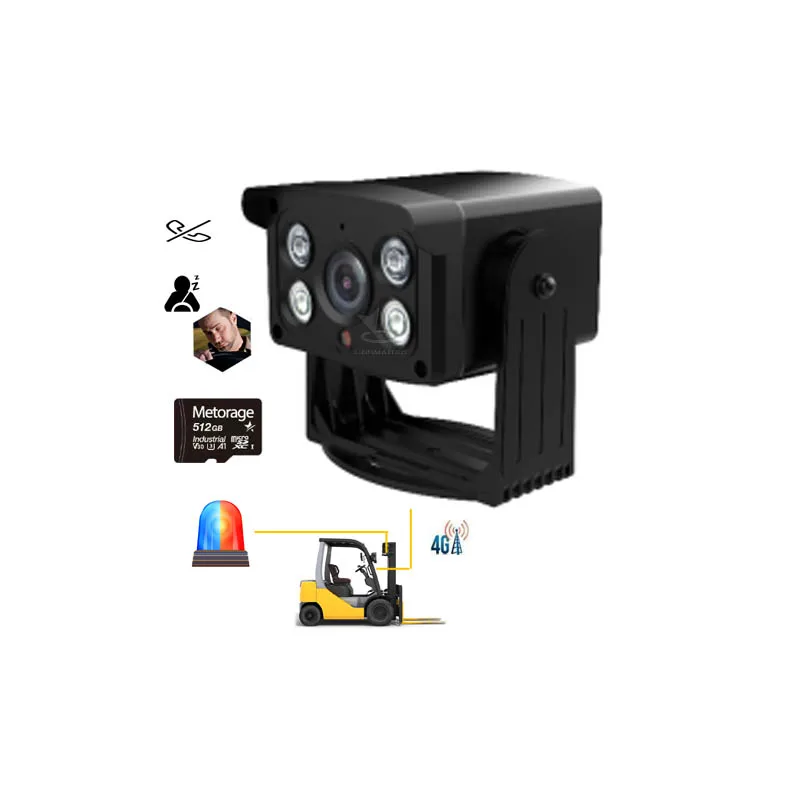 driver fatigue warning camera with recording 4G GPS tracking real-time monitoring for Mining truck forklift fleet safety