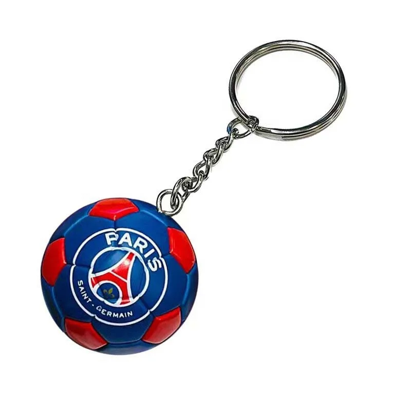 Hot Sale Soccer Fans Keychain Mini PVC 3D Football Club Key Chain Pendant Souvenirs Men Boyfriend Birthday Gifts