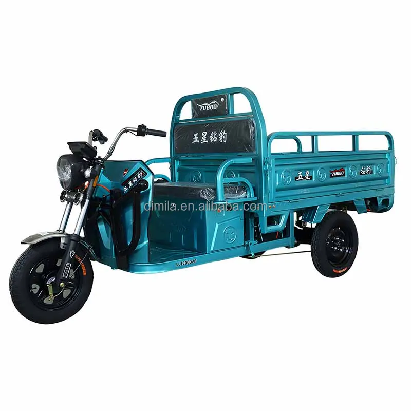 Электрический грузовой трехколесный велосипед 1,5 метров с интегрированной задней осью для ежедневного грузового и сельскохозяйственного использования