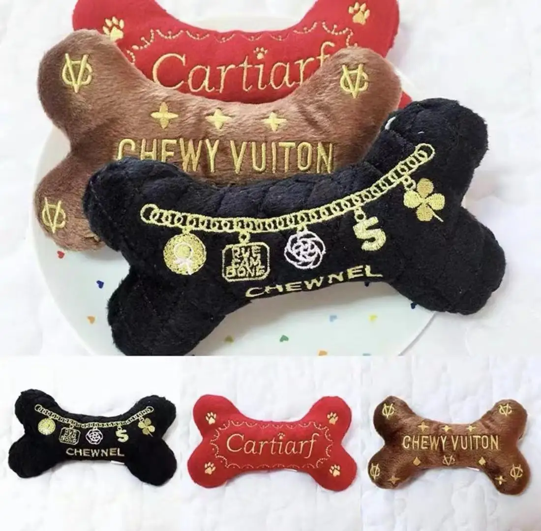INS luxury series plush toys can be customized cute pet dog vocal toys hot export dog toy
