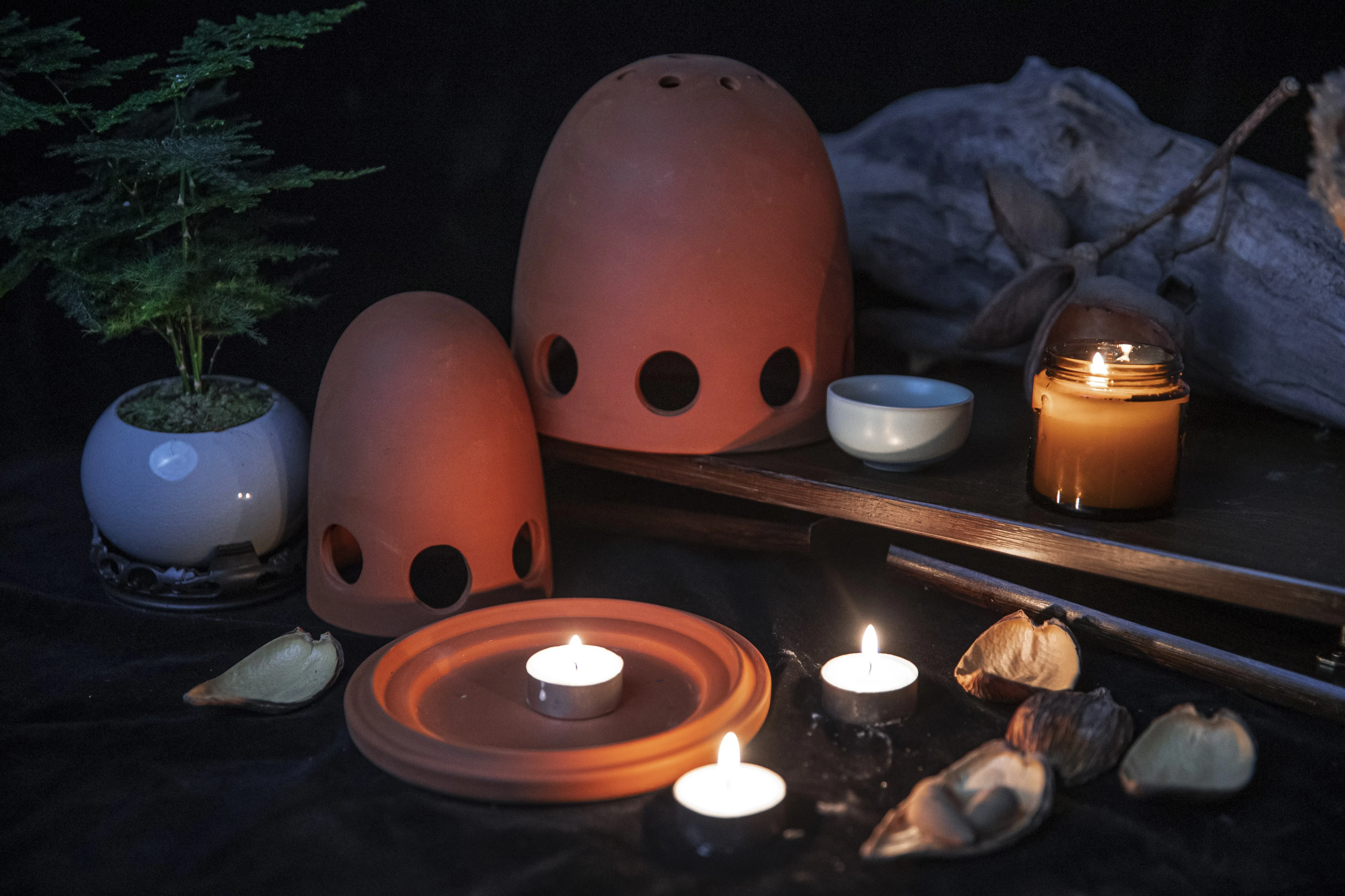 Primary color series, Double layer Candle Heater, Mini Stove, Type A