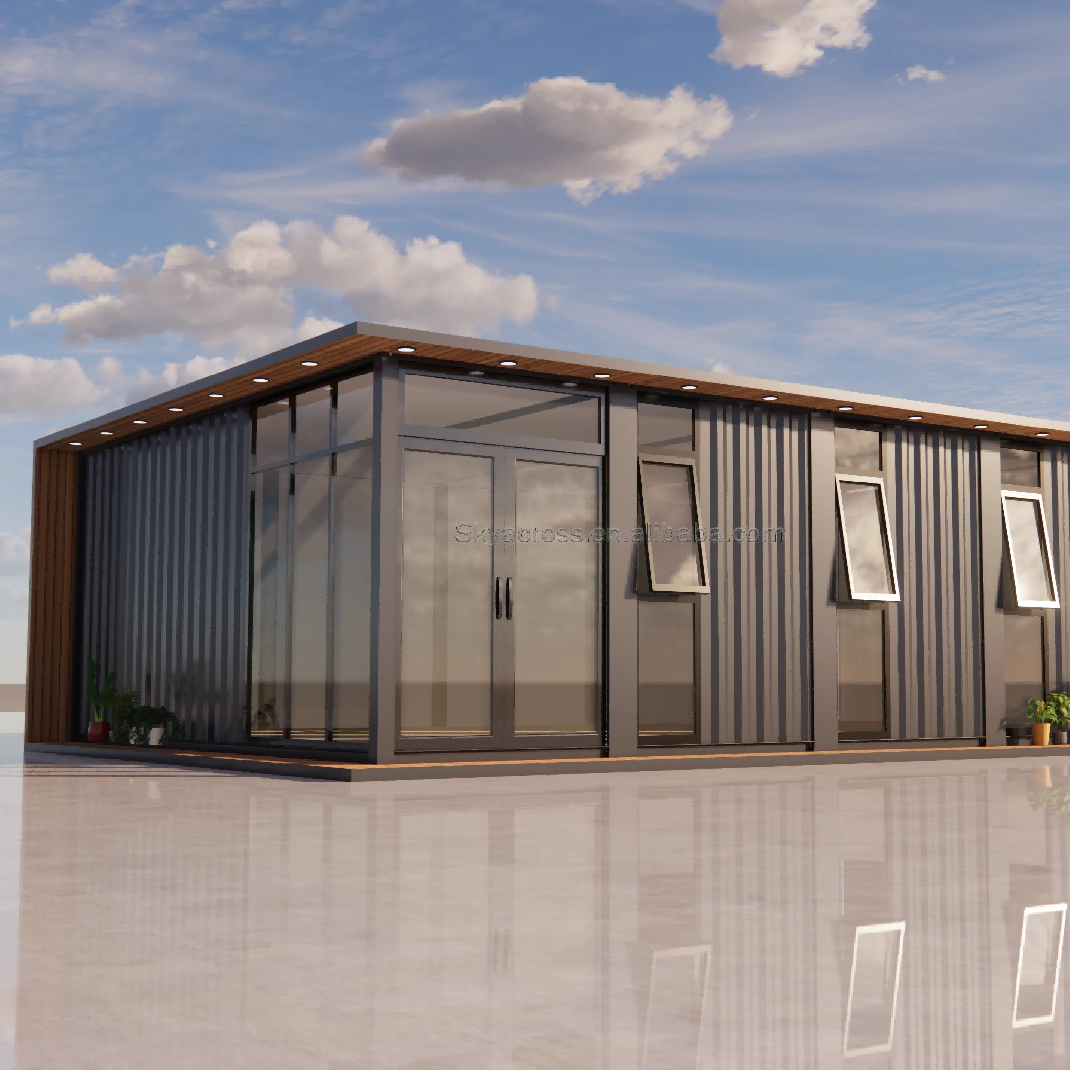 Factory direct sale shipping folding expandable frame mobile home Container Prefab pre fab House